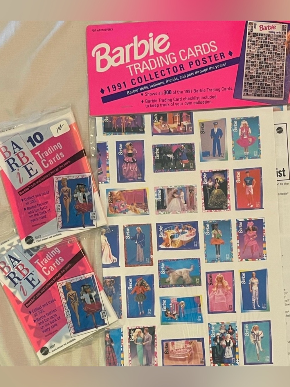 Barbie Poster of All 300 Images from 1959-1991 Barbie Trading Card Images! - Picture 6 of 6